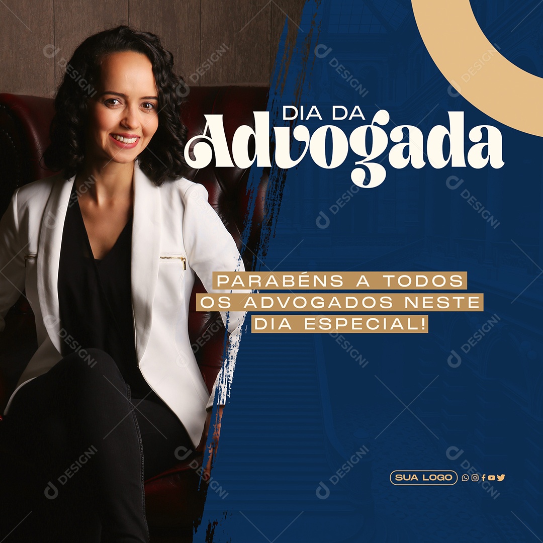 Dia Do Advogado Social Media PSD Editável