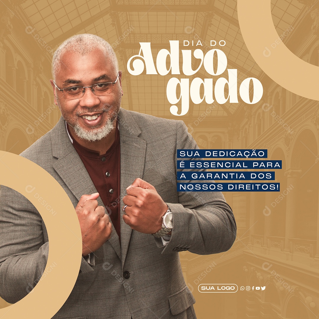 Dia Do Advogado Social Media PSD Editável