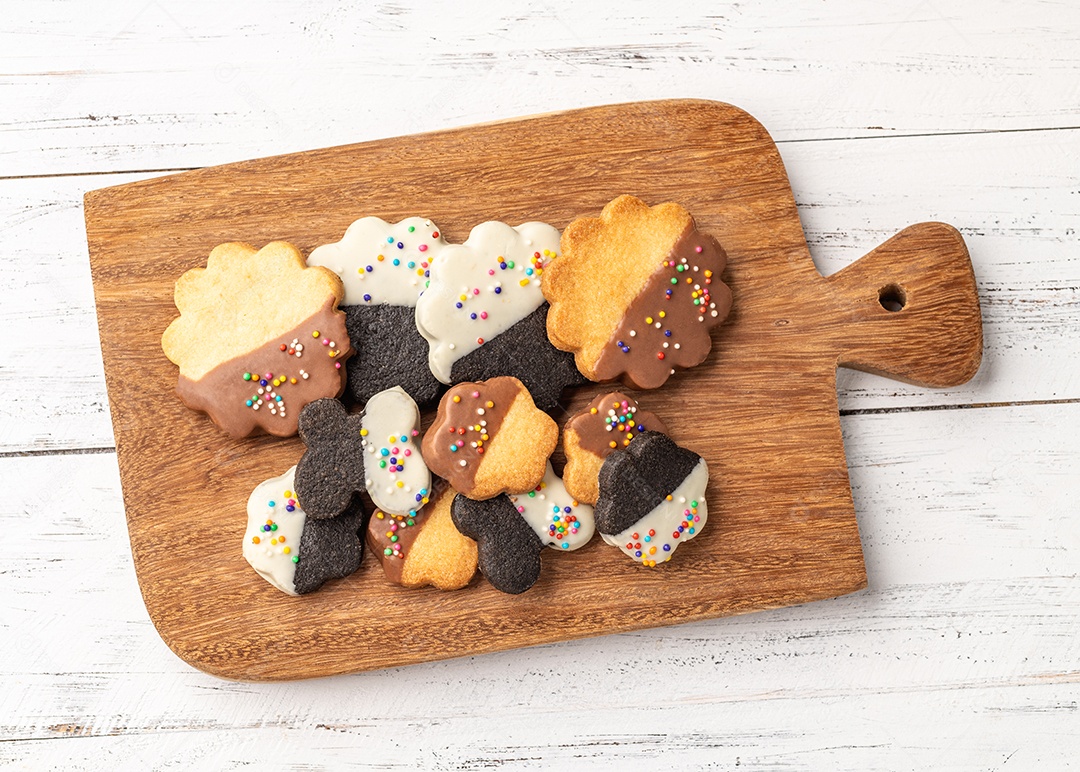 Biscoito doces decorados