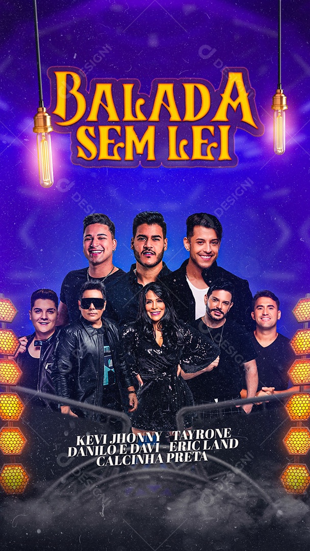 Story Balada Sem Lei Flyer Social Media PSD Editável