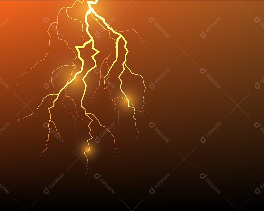 Background De Relâmpago Ilustração Vetor EPS