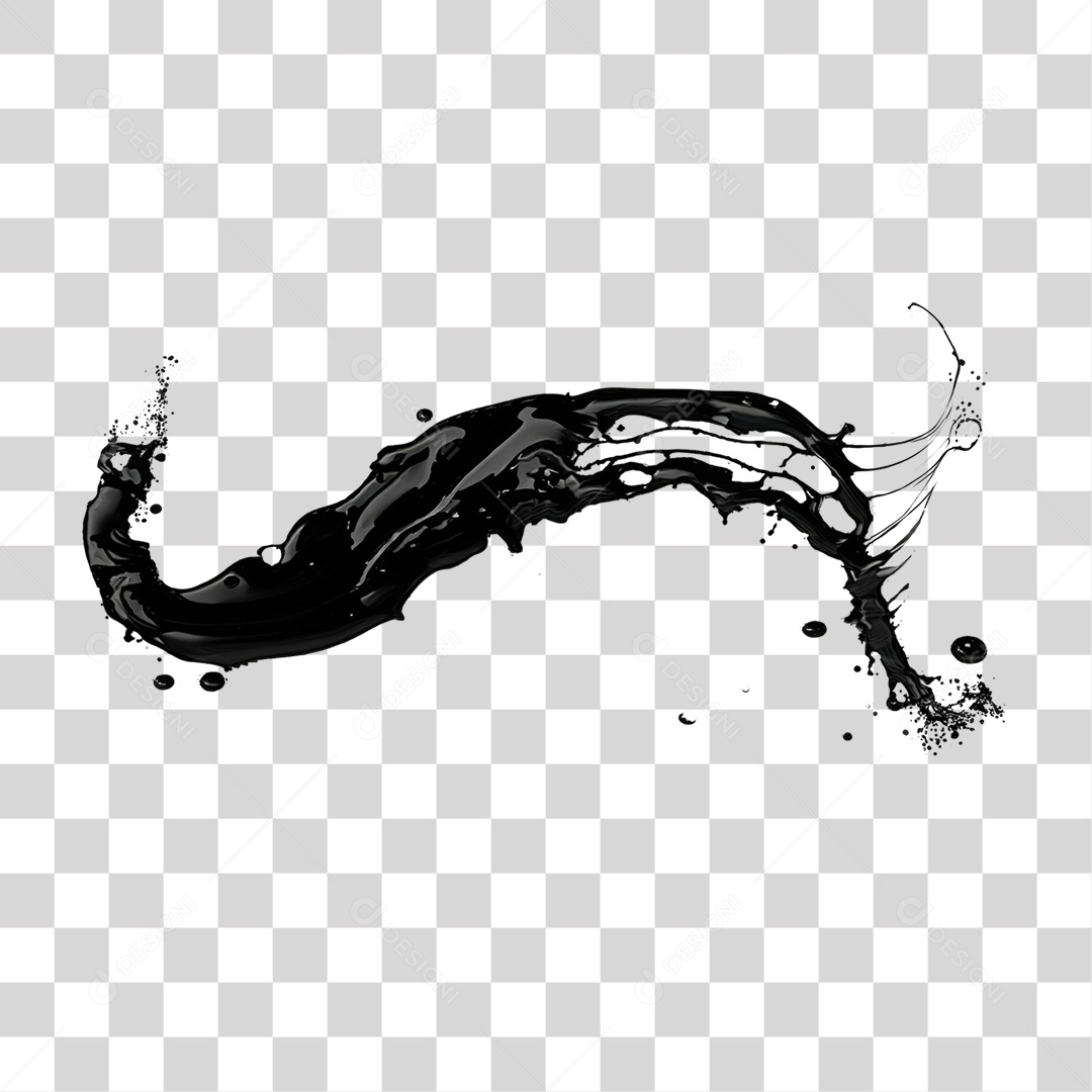 Splash de Óleo Queimado Usado PNG Transparente