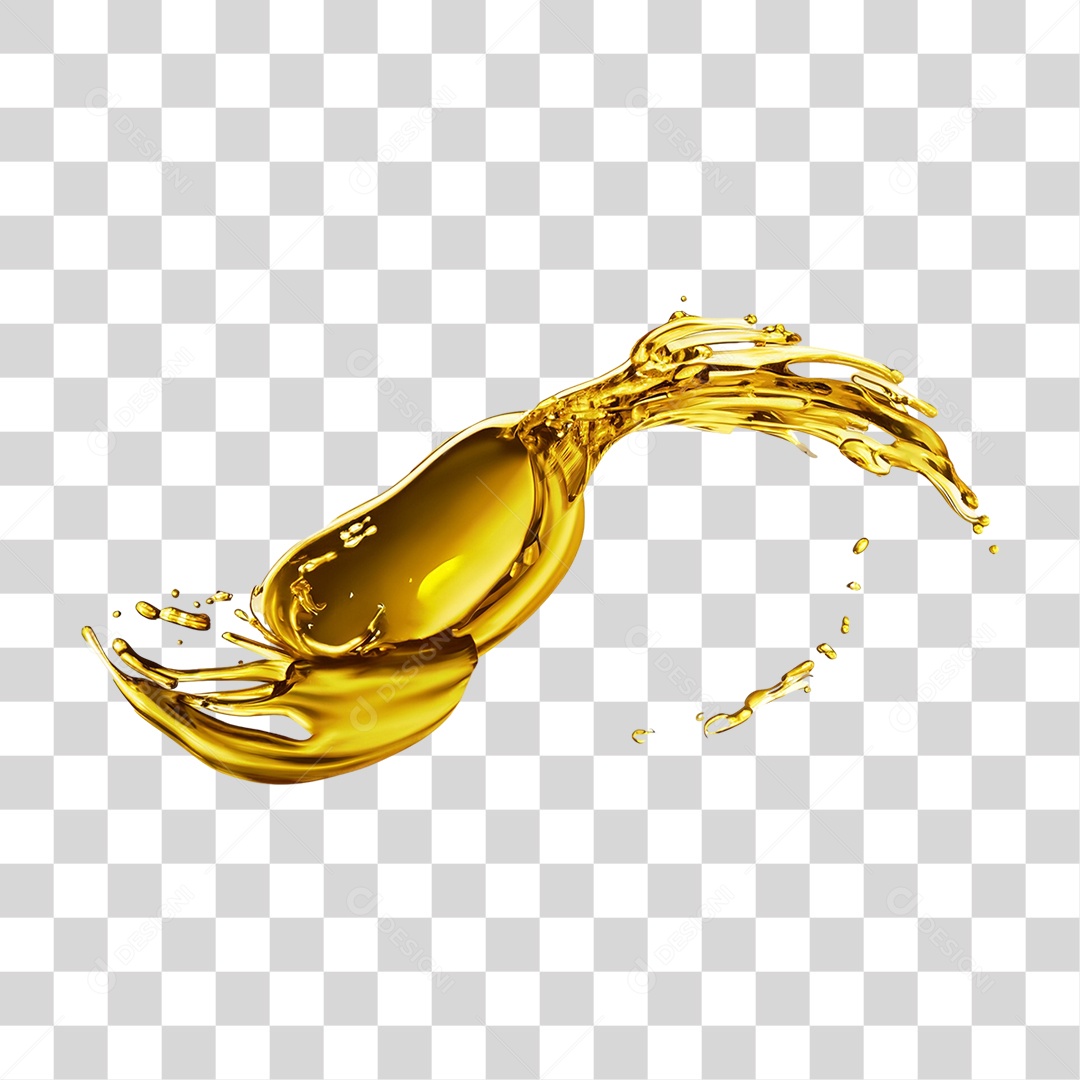 Splash de Óleo PNG Transparente