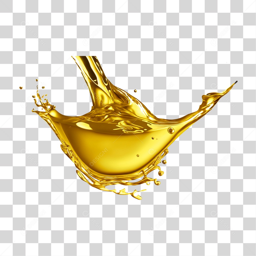 Splash de Óleo PNG Transparente