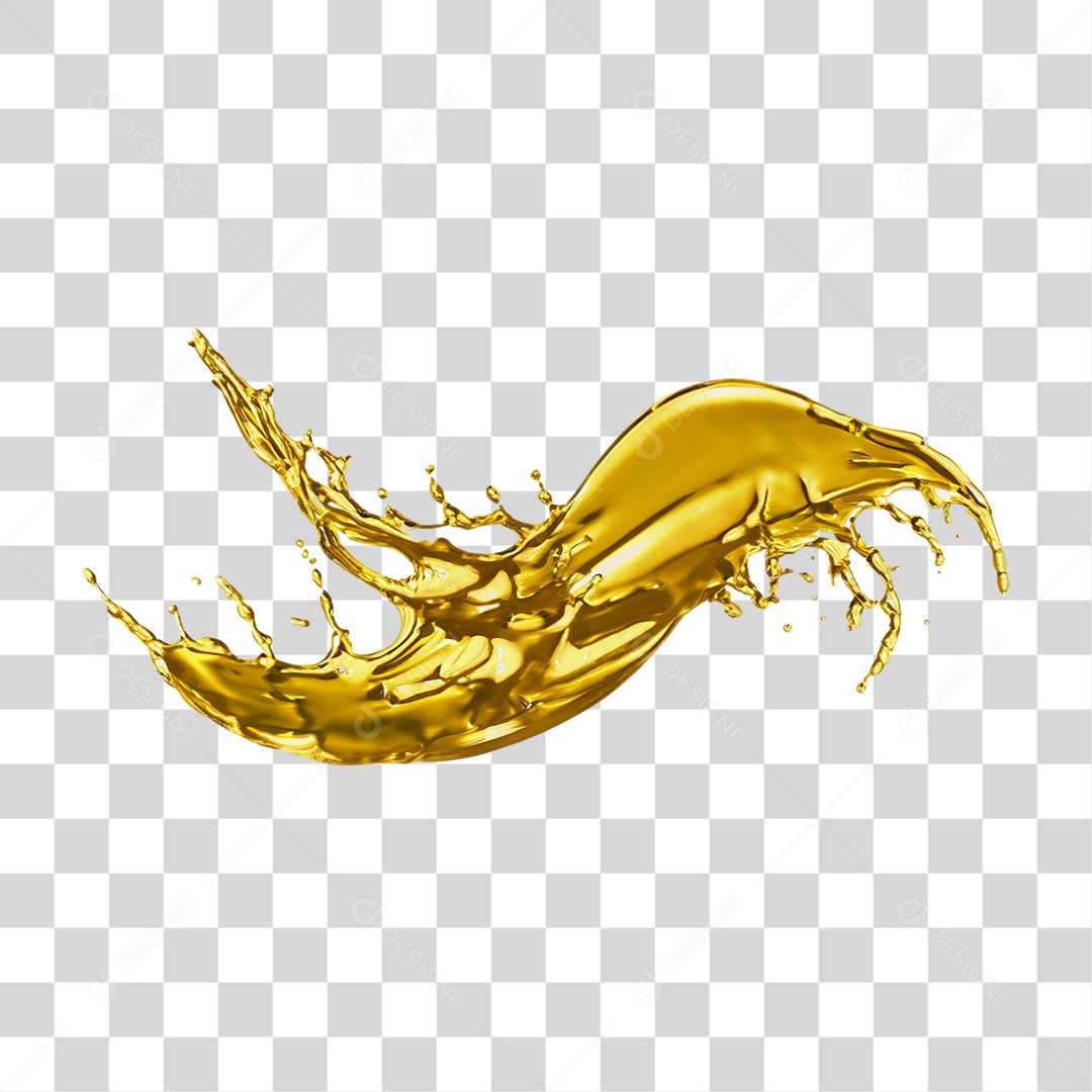 Splash de Óleo PNG Transparente