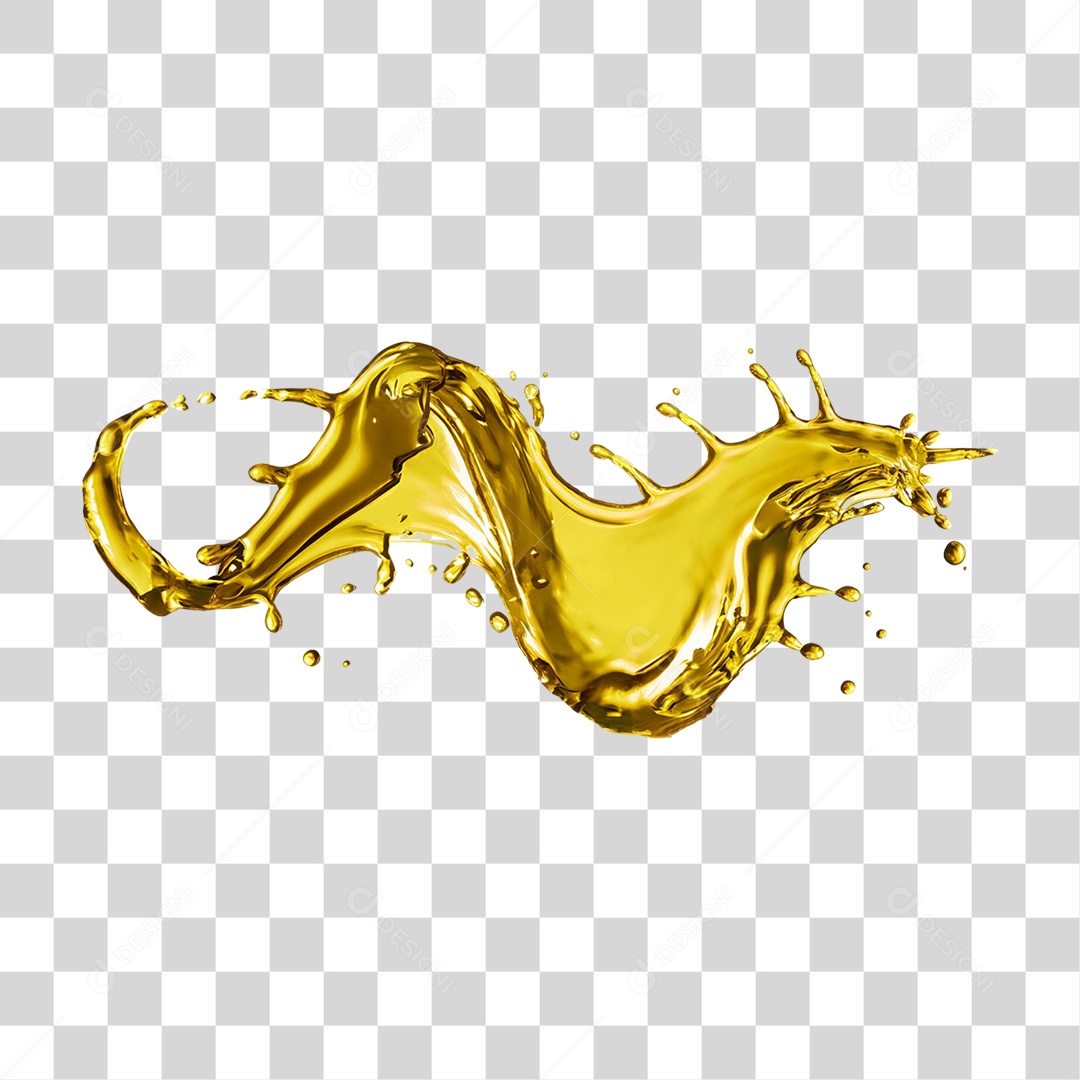 Splash de Óleo PNG Transparente
