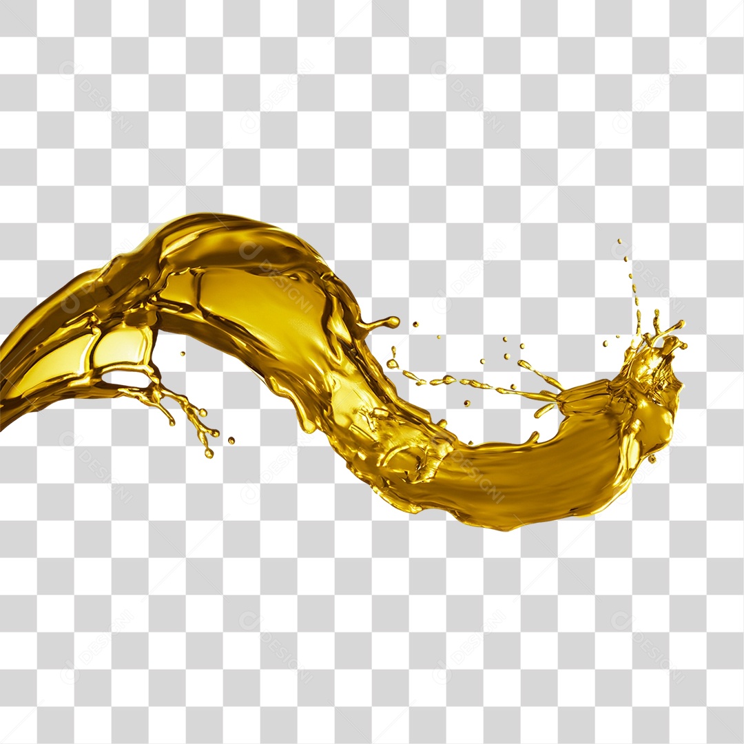 Splash de Óleo PNG Transparente
