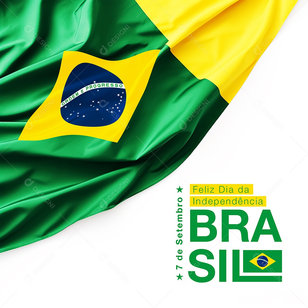 Feliz Dia Da Independência Brasil Social Media PSD Editável