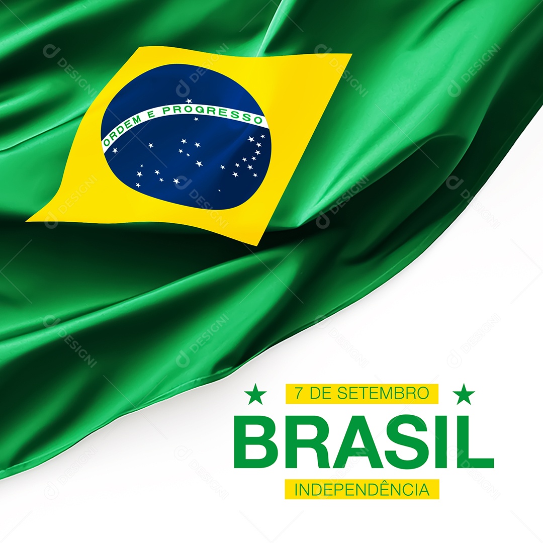 7 de Setembro Brasil Independência Social Media PSD Editável