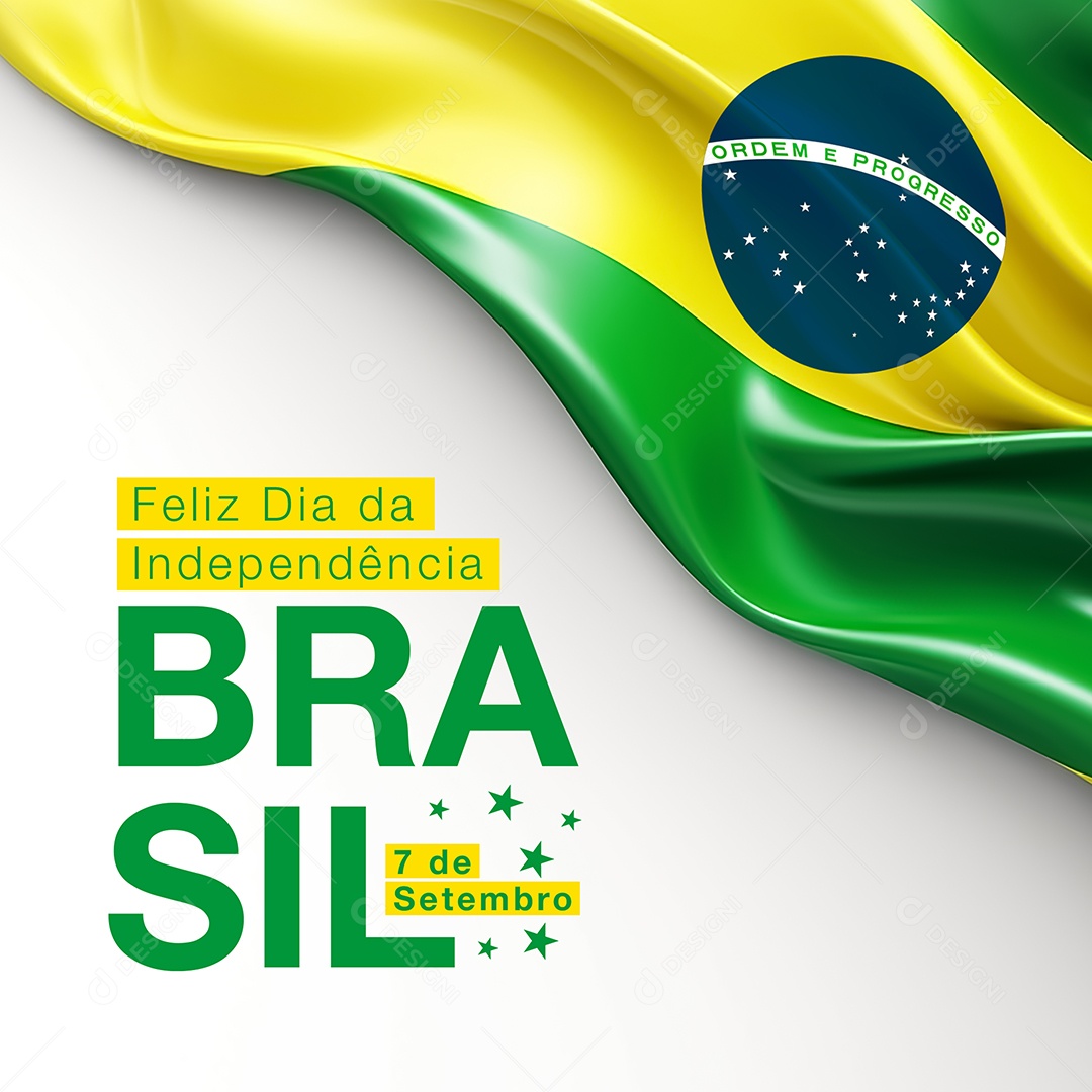 Feliz Dia Da Independência Brasil Social Media PSD Editável
