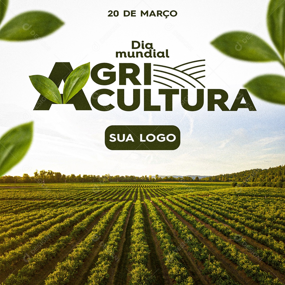 Dia Mundial Agricultura Social Media PSD Editável