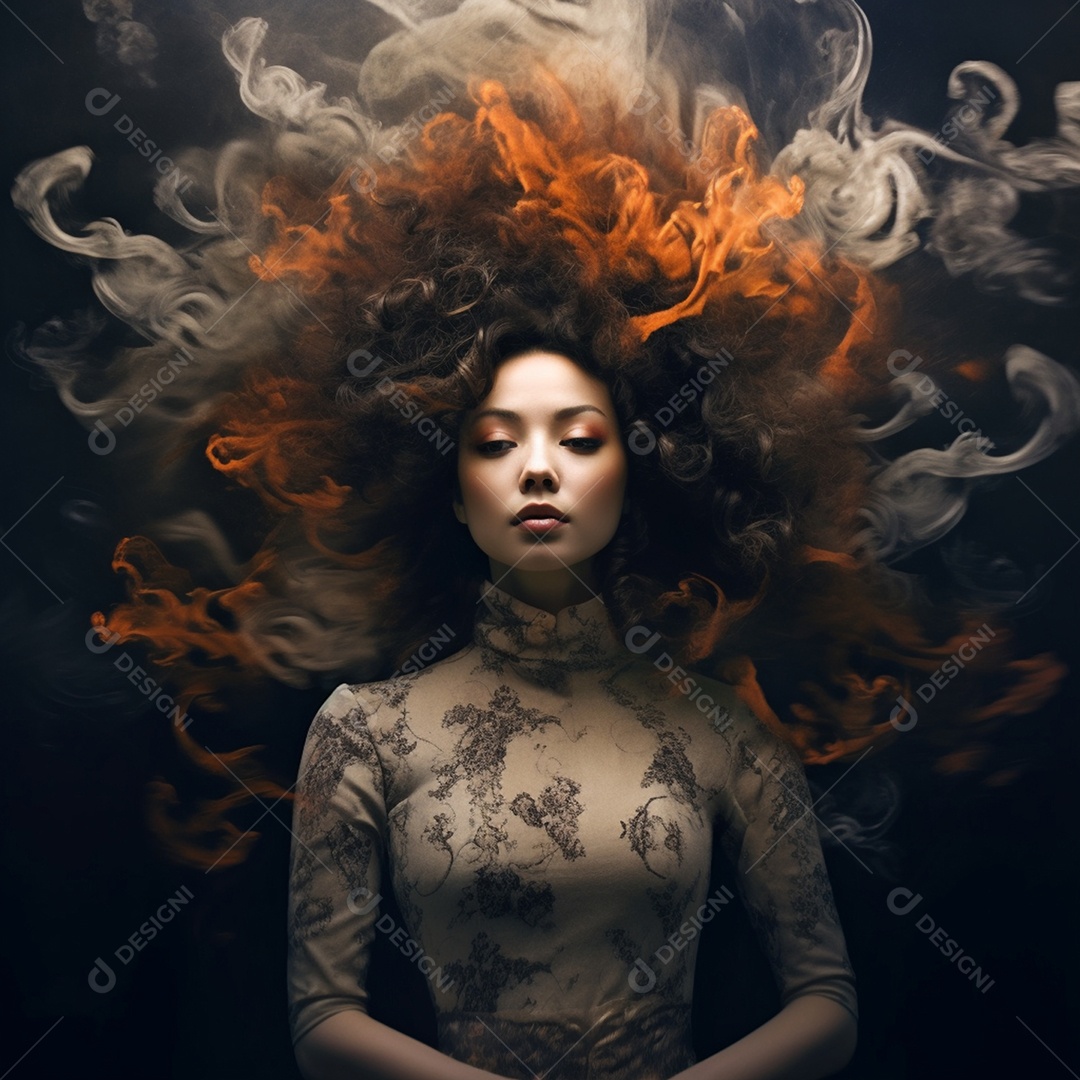 Linda mulher personagem