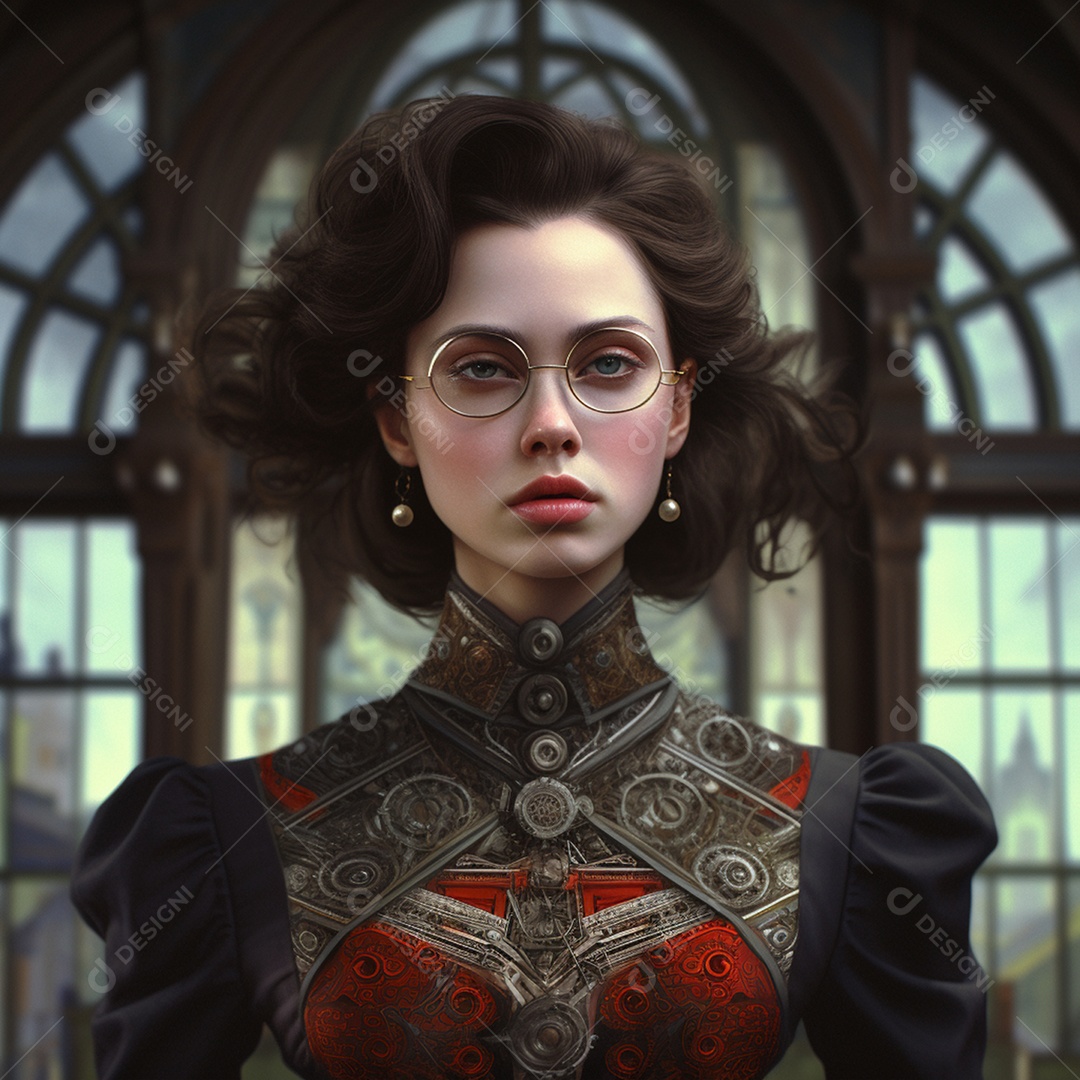 Linda mulher personagem