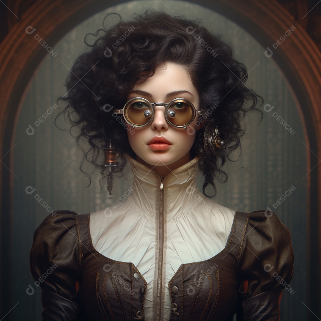 Linda mulher personagem