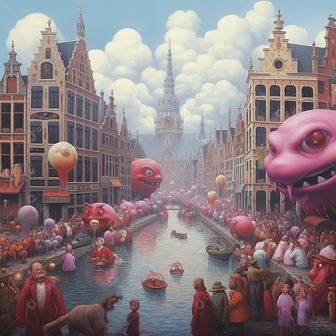 Castelos rústicos com céu nublado