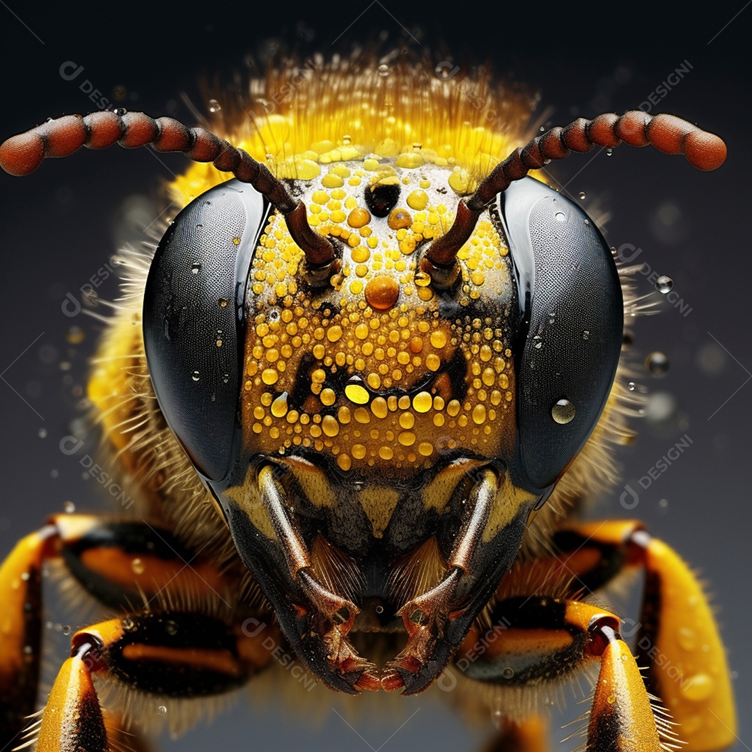 Ilustração de uma abelha