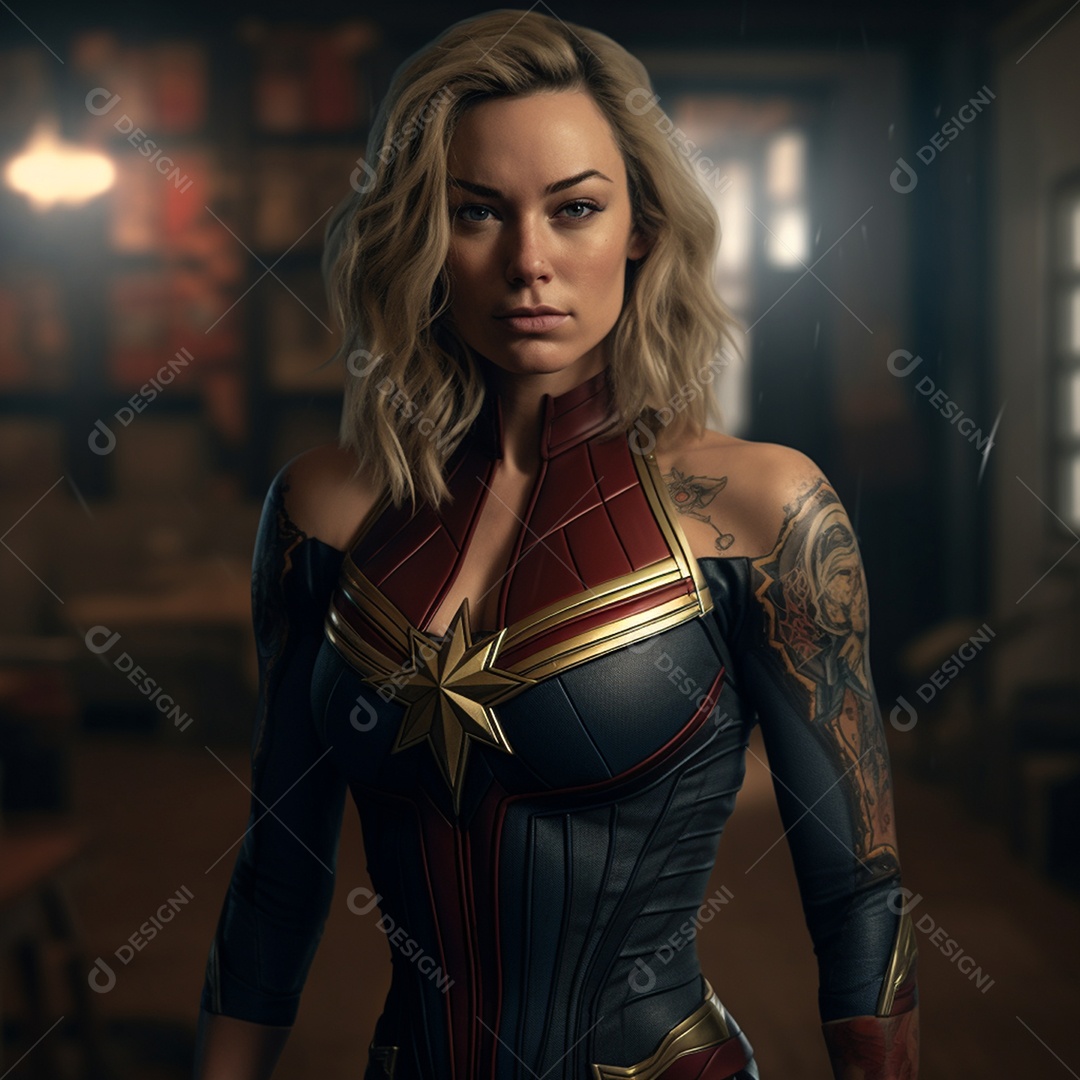 Linda mulher personagem