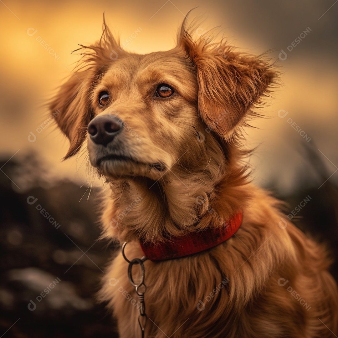 Retrato cachorro animal de estimação