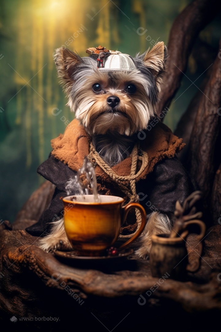 Retrato lindo cachorro pequeno