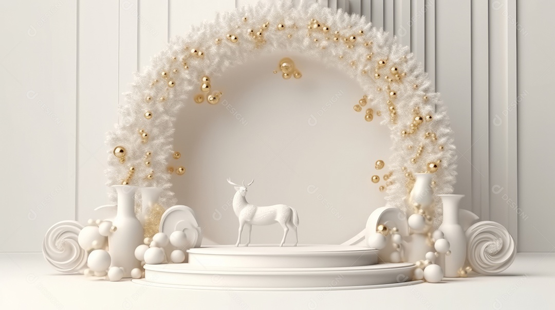 Cenário de natal Ilustração.