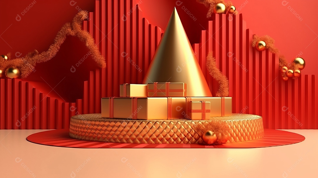 Cenário de natal Ilustração.