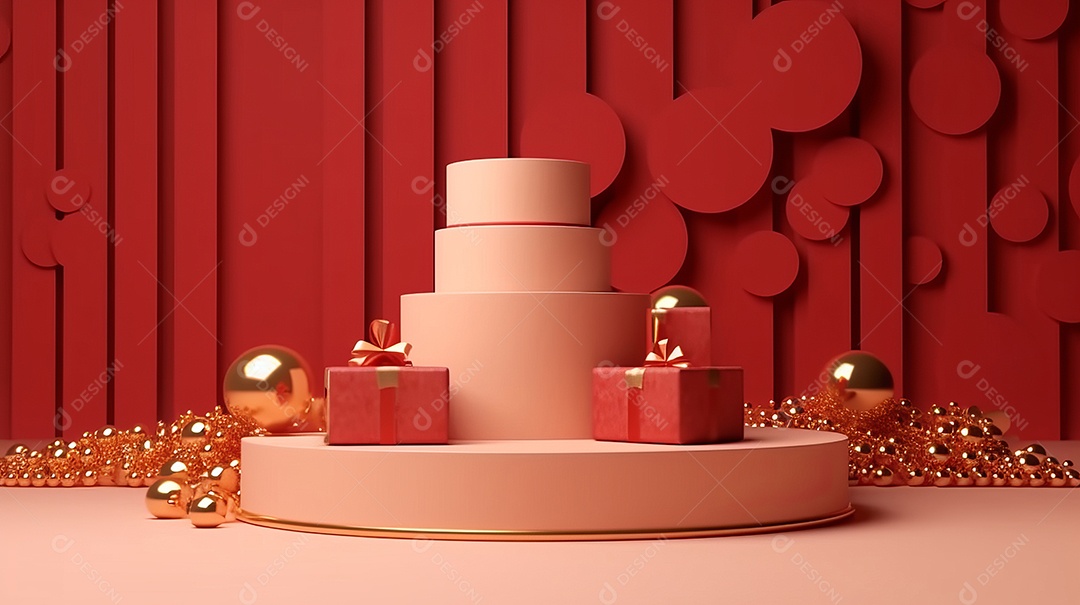 Cenário de natal Ilustração.