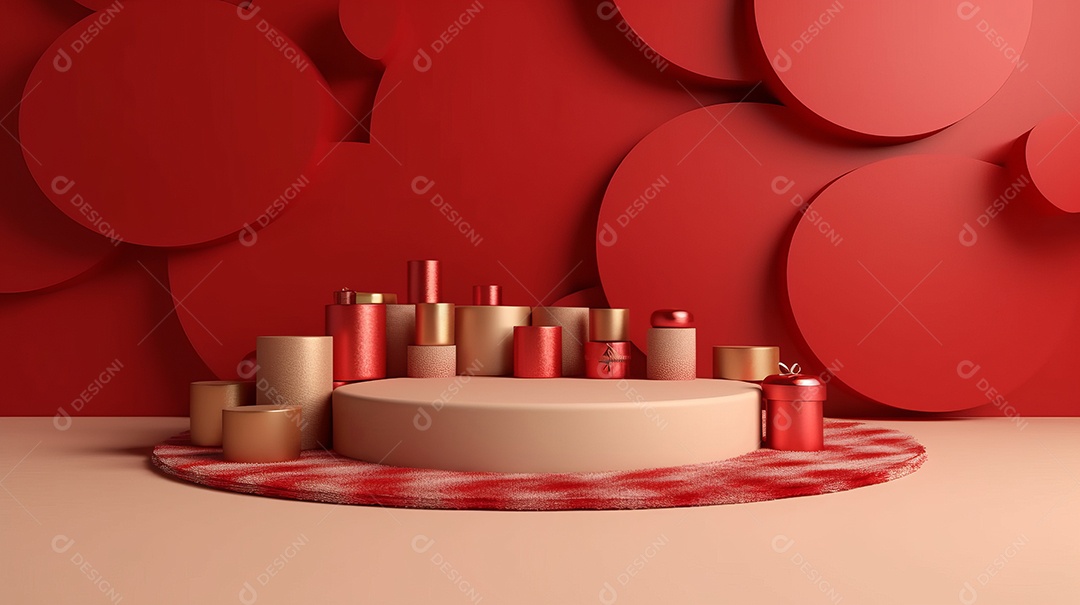 Cenário de natal Ilustração.