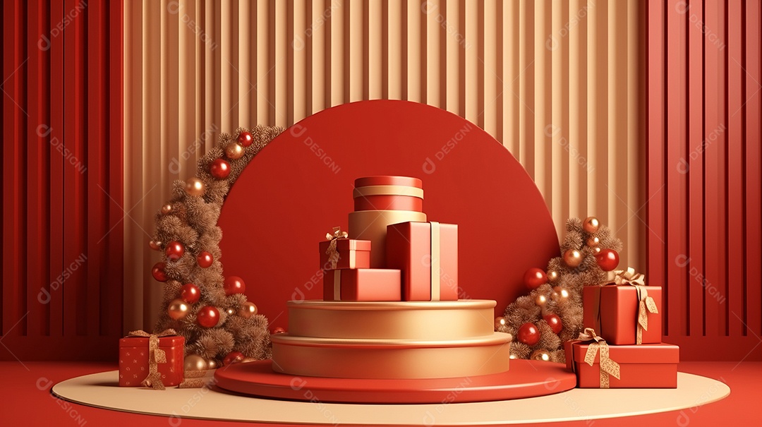 Cenário de natal Ilustração.