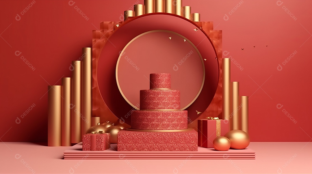 Cenário de natal Ilustração.