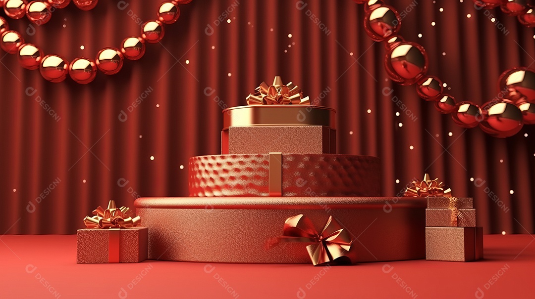 Cenário de natal Ilustração.