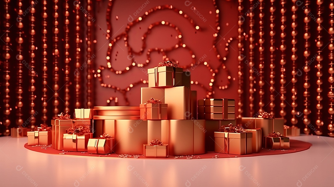 Cenário de natal Ilustração.