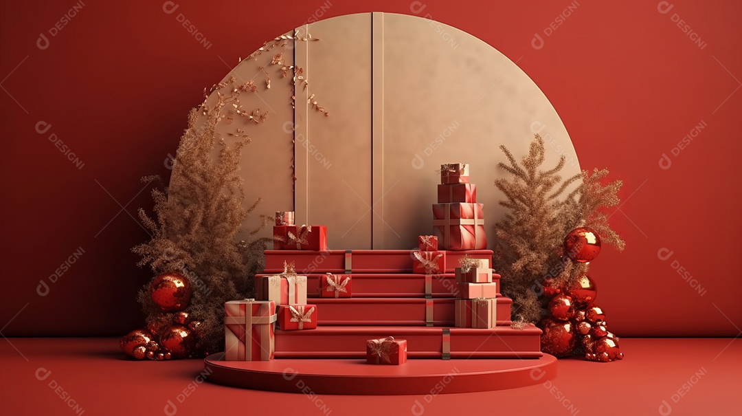 Cenário de natal Ilustração.