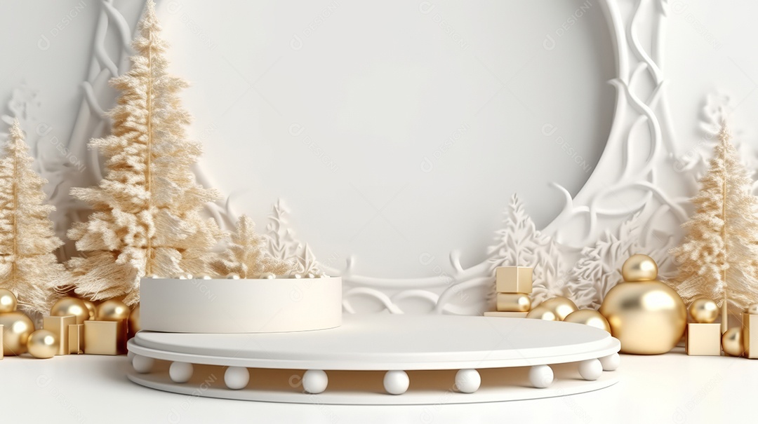 Cenário de natal Ilustração.