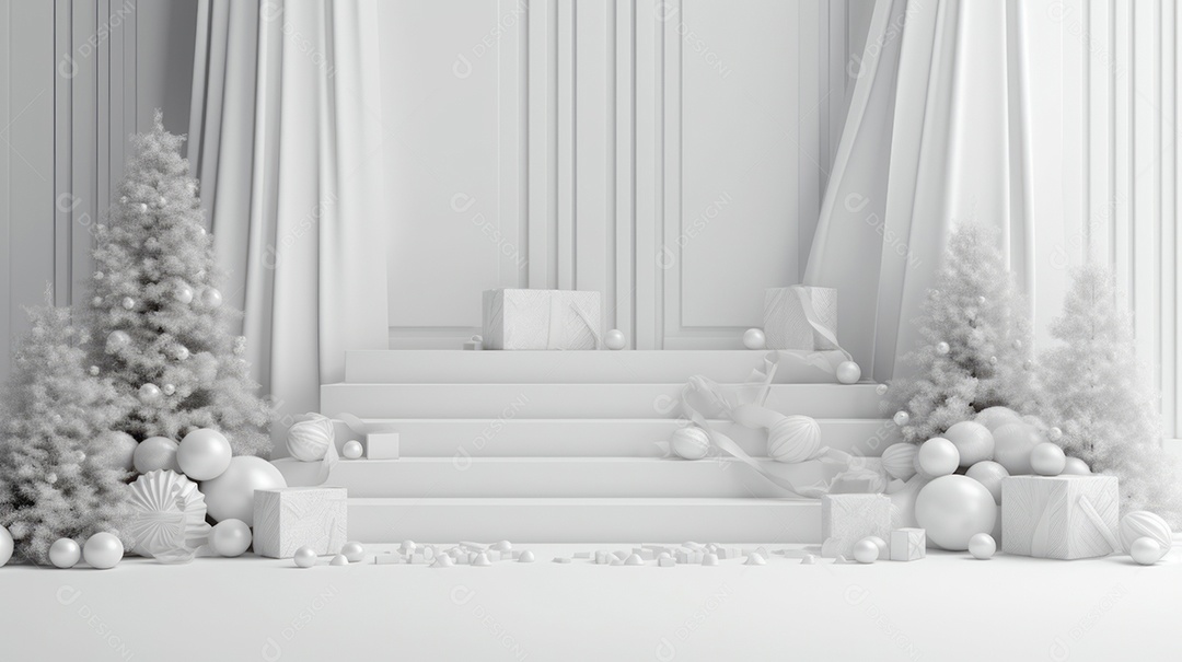 Cenário de natal Ilustração.