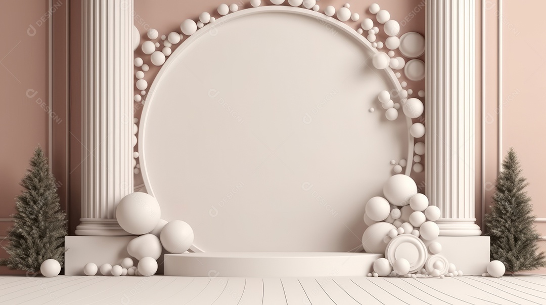 Cenário de natal Ilustração.