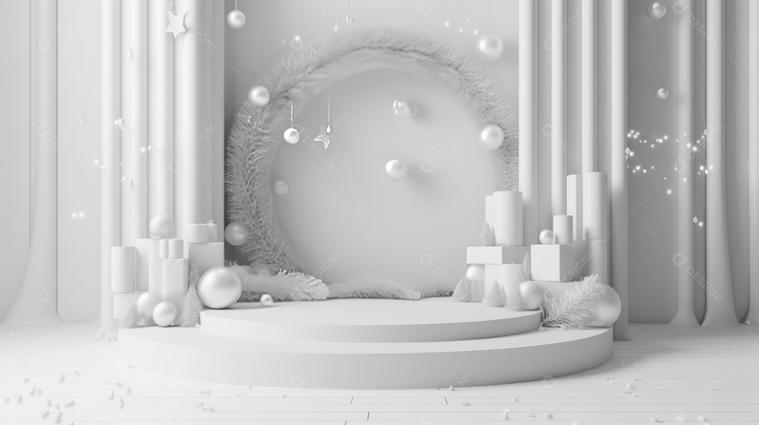 Cenário de natal Ilustração.