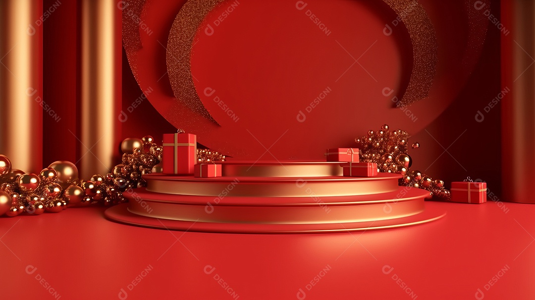 Cenário de natal Ilustração.