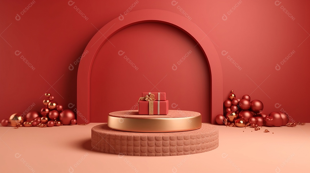 Cenário de natal Ilustração.