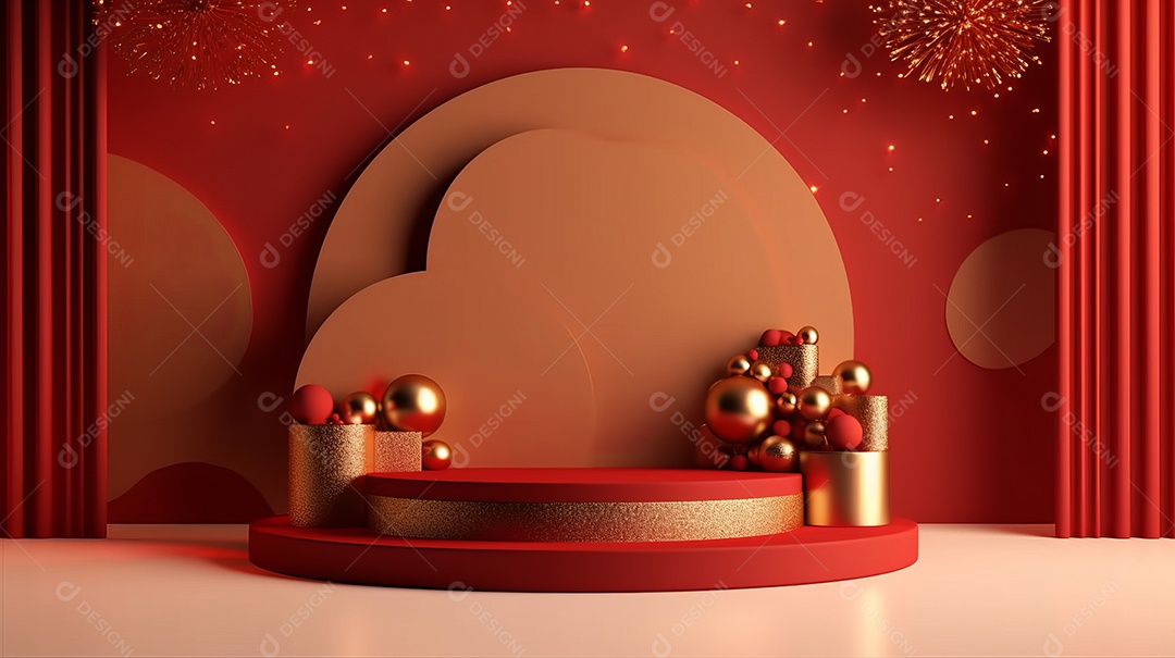 Cenário de natal Ilustração.