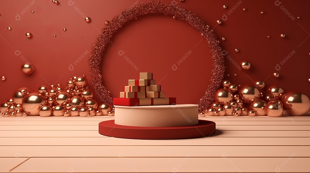 Cenário de natal Ilustração.