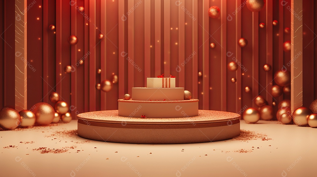 Cenário de natal Ilustração.