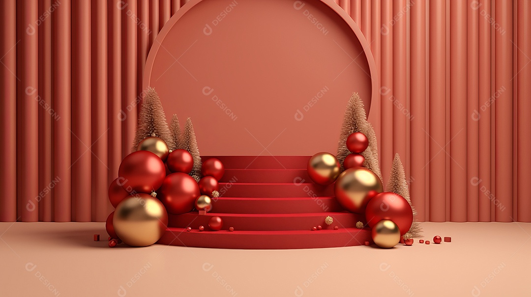 Cenário de natal Ilustração.