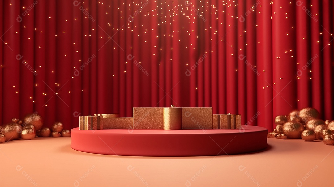 Cenário de natal Ilustração.