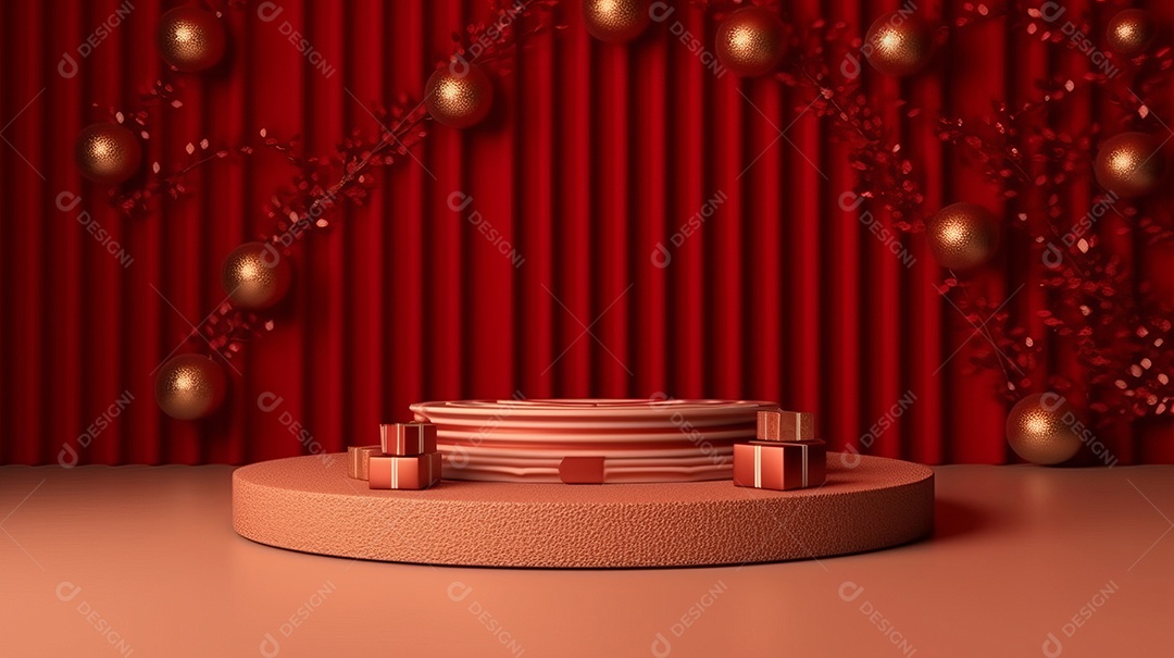 Cenário de natal Ilustração.