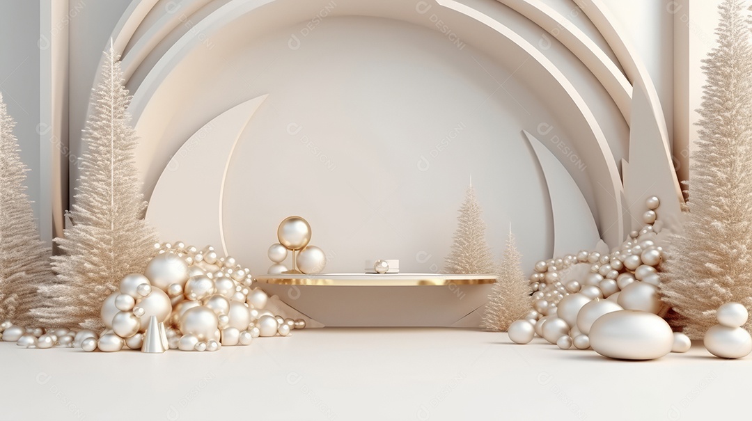 Cenário de natal Ilustração.