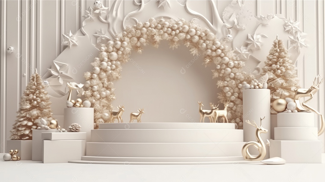 Cenário de natal Ilustração.