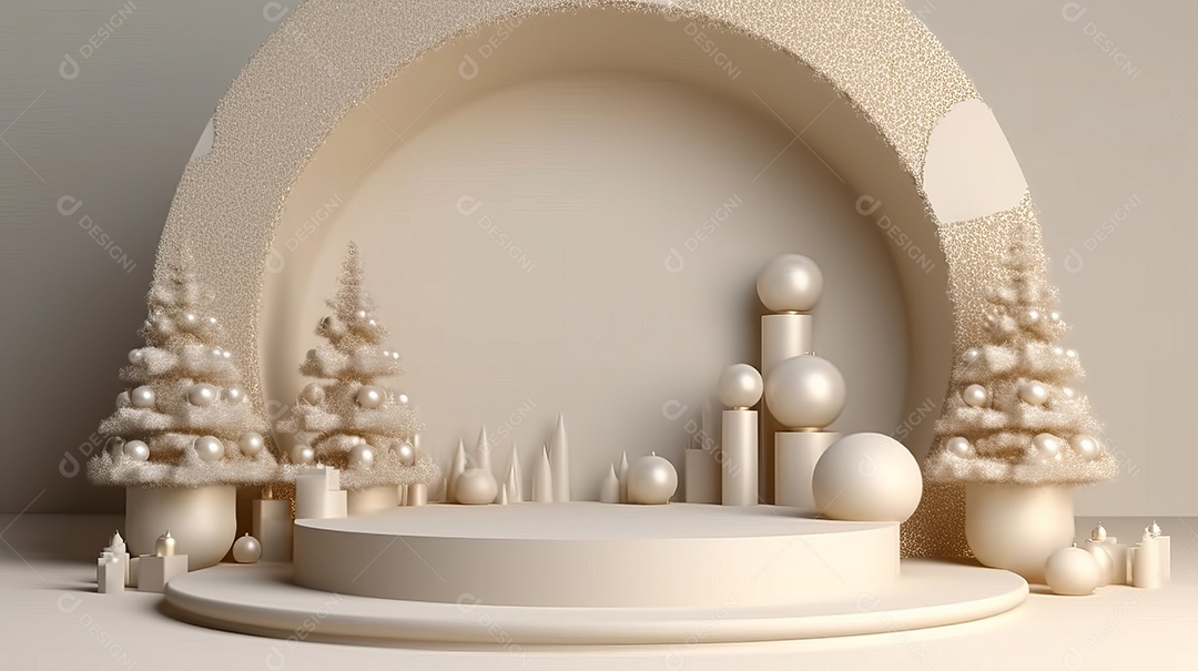 Cenário de natal Ilustração.