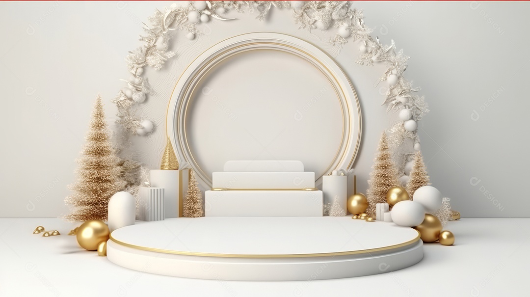 Cenário de natal Ilustração.