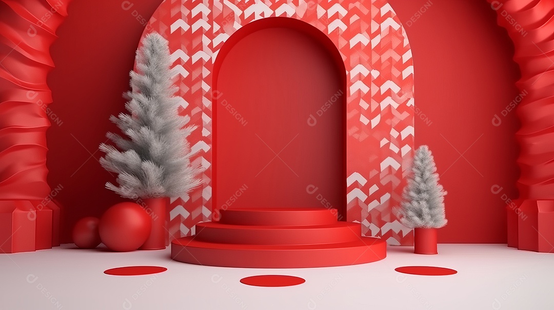 Cenário de natal Ilustração.