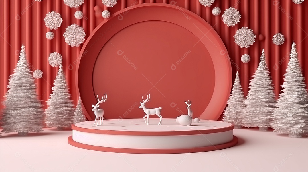 Cenário de natal Ilustração.